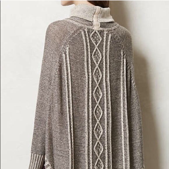 Anthropologie Delphine Poncho turtleneck by Yoon - Picture 4 of 8